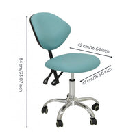 Adjustable Swivel Stool Upholstered Adjustable Rolling Stool Compact