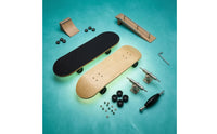 Bearing Wheels Maple Finger Skateboard Metal Trucks Double-Kick Finger Skateboard Assembled Maple Fingerboard Portable Size