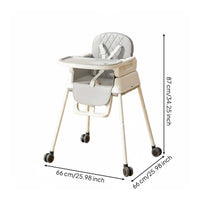 Foldable High Chair Multi Function Children's Dining Chair Travel Friendly for Infants, Young Children, Home