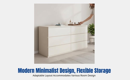Vanity Cabinet, Integrated Makeup Table, Modern Minimalist, Extendable, Cream Design, Bedroom Storage, Small Apartment