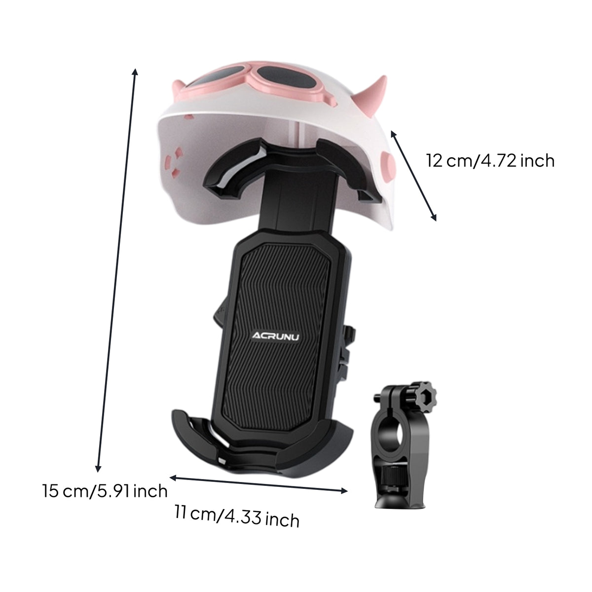 Wide Compatibility Motorcycle Phone Holder Anti-Slip Motorcycle Phone Mount Universal Mechanical for Commuters, Motorcycles, Bicycles, Commuting