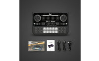 Reverb Effects Live Stream Sound Card RGB Lights Voice Changer Mixer LED Screen for Streamers, Podcasters, Gaming