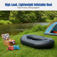 Inflatable Boat, Sturdy PVC Kayak, Raft for Fishing, Water Activities, Random Model