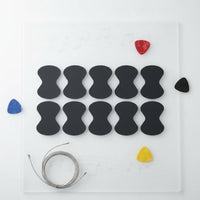 Universal Fit Guitar Pick Anti-Slip Sticker Symmetrical Encircling Design Silicone Pick Grip Silicone Plectrum Grip for Live Performance, Studio Recording