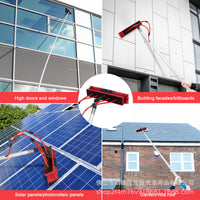 26FT Telescopic Water-Fed Brush for Solar Panel and Window Cleaning