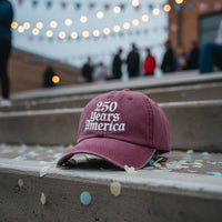Distressed Finish USA 250th Anniversary Hat Adjustable 1776-2026 Commemorative Hat Breathable American Anniversary Baseball Cap for Patriots