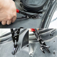 Trim Fastener Removal Tool Long Handle Clip Removal Pliers Precision Pliers with Forked Claw for Mechanics, Hobbyists