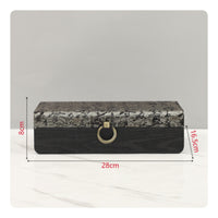 Wooden Storage Box with Hinged Lid Compact for Wardrobe