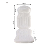 Body-Shaped Bath Cushion Contoured Tub Pad Suction Cups