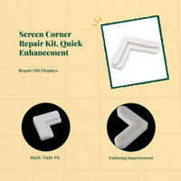 Vintage Aluminum Alloy Opening Screen Corner Bracket, Plastic Internal Angle Connector, Easy Installation, firm-fit, DIY Home Opening Accessories