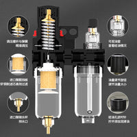 空压机油水分离器气泵气动过滤器AFC2000气压调节调压阀气源处理