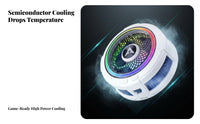 Rapid Cooling Attach Phone Cooler 20W High Power Semiconductor Phone Cooler Low Noise Operation for Vloggers, In Car Use, Home, Office