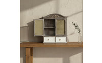 Rustic Display Cabinet Decorative Design Vintage Storage Cabinet Mid-Period Look Home Furniture for Entryway