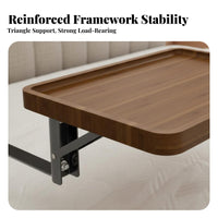 Clamping Bed Frame Tray Space-Saving Bedside Shelf Multi-Functional for Students