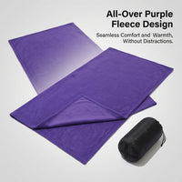 Fleece Sleeping Bag Liner Lightweight, Double-Sided Warm Camping Liner, for Hostels and Outdoors - Image 2