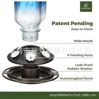 Kingsyard Comedero Garden Hanging Plastic Bird Feeder