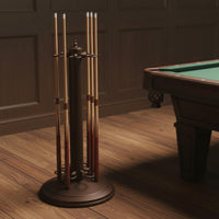 6-Hole Cue Rack Organized Display Metal Billiard Cue Stand Easy to Reach