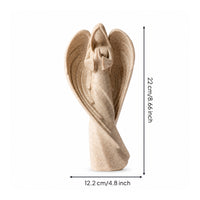 Angel Figurine Tranquil-Influenced Angel Statue Neoclassical Cherub Statue for Tabletop, Shelf, Living Room