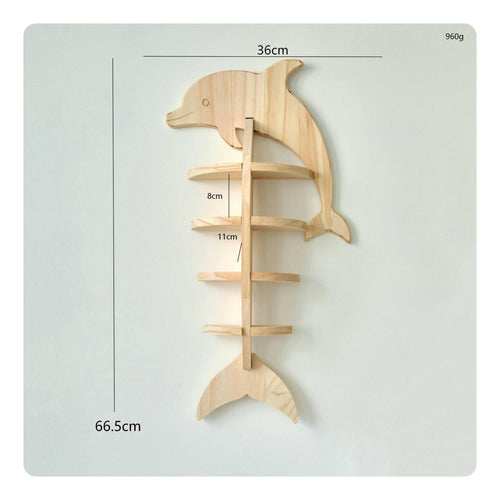 Wooden Wall Shelf Space Saving Decorative Wall Shelf Retro Design