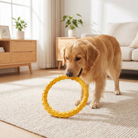 Dog Gnaw Loop Textured Dog Loop Toy Interactive Sturdy for Dogs, Fetching, Indoor Play