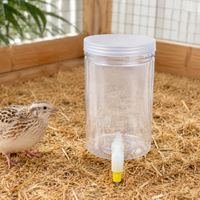 Automatic Poultry Water Dispenser, Chicken Waterer with Nipple, Duck Goose Chick Waterer for Hens, Hygienic Backyard Aviary