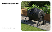 Tumbling Compost Bin Large Capacity Outdoor Compost Tumbler Tumbling Composter Easy to Use Rotating Soil Enhancer Generator