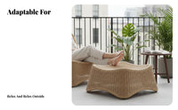 Wicker Peacock Chair Sexteriorheast Asian & design Armchair Easy to Maintain for Garden