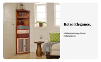 Classic Country aesthetic High-Low Chest of Drawers Distressed Finish Storage Cabinet Retro Design Sideboard Multi-Color for Homeowners, Interior Designers, Adults, Living Room, Bedroom, Entryway, Hallway