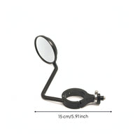 Retro-Style Motorcycle Rearview Mirrors with Clamp-on Mounts Adjustable Motorcycle Mirrors with Handlebar Mount Clamps Round Stable for Motorcyclists