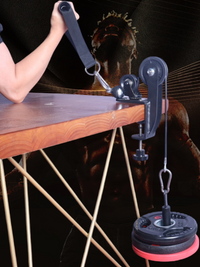 Adjustable Forearm Strength Trainer with Rope for Desk Use