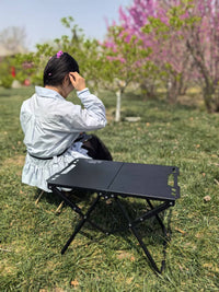 Tactical Folding Table with Triangle Board and Storage Bag