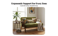 2-Seater Wooden Loveseat Retro Design 2-Seater Loveseat Retroretroera Modern Modern & Design Sturdy Wood Frame for Two People