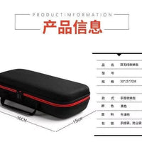 EVA Microphone Storage Bag, Handheld Large Microphone Case, Double Microphone Protective Bag