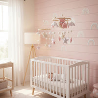 Textile Crib Mobile Nordic Design Infant Decor Easy to Install for Newborns