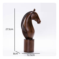 Horse Bust Sculpture Modern Animal Statue Elegant for Bookshelf