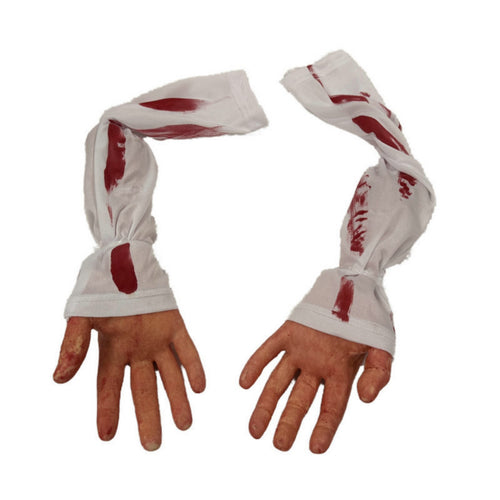 Hanging Broken Hand Spooky Body Lifesize-Size for Home Decor
