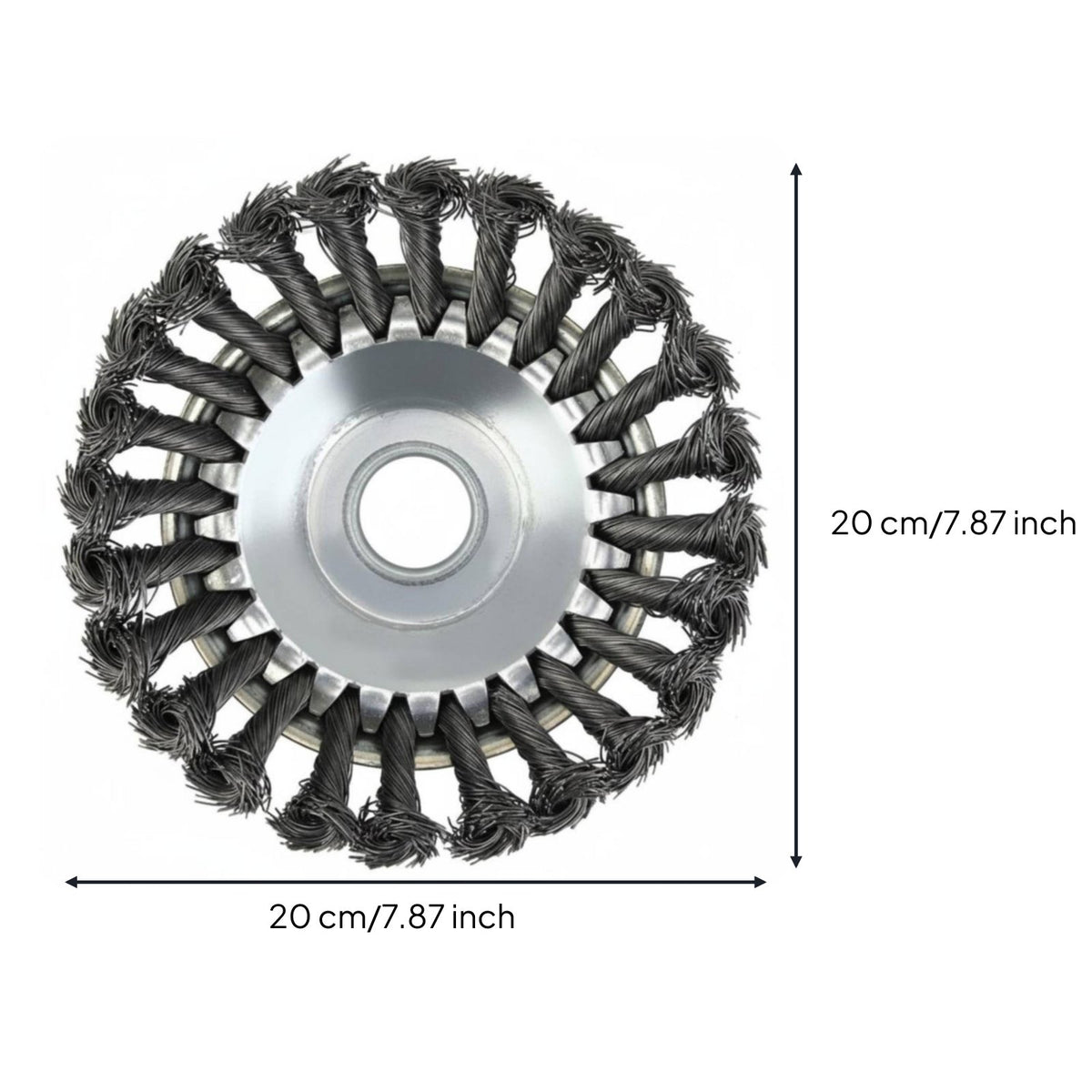 Wire Brush Weeder Wheel Rust Removal Power Tool Part Heavy Duty for Driveway