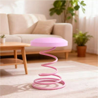 Compact Spring Stool Space-Saving Stool with Spring Base for Living Room