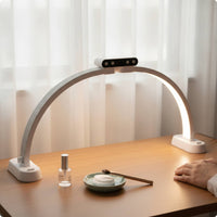 Foldable Crescent Lamp LED Crescent Light Curved Manicure Table Light Dimmable for Beauticians