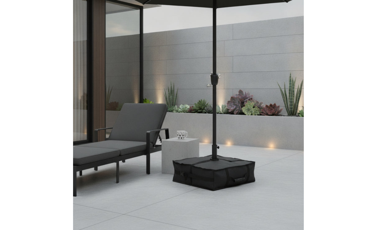 Fillable Patio Umbrella Weight Bag Easy to Fill Umbrella Base Weight Bag Secure Sandbag Portable for Backyard, Pool Deck