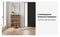 Space-Saving Multi-Layer Shoe Cabinet Dust-Proof Entryway Shoe Storage Cabinet Large Capacity Modern Minimalist Design for Apartment Dwellers, Homeowners, Families