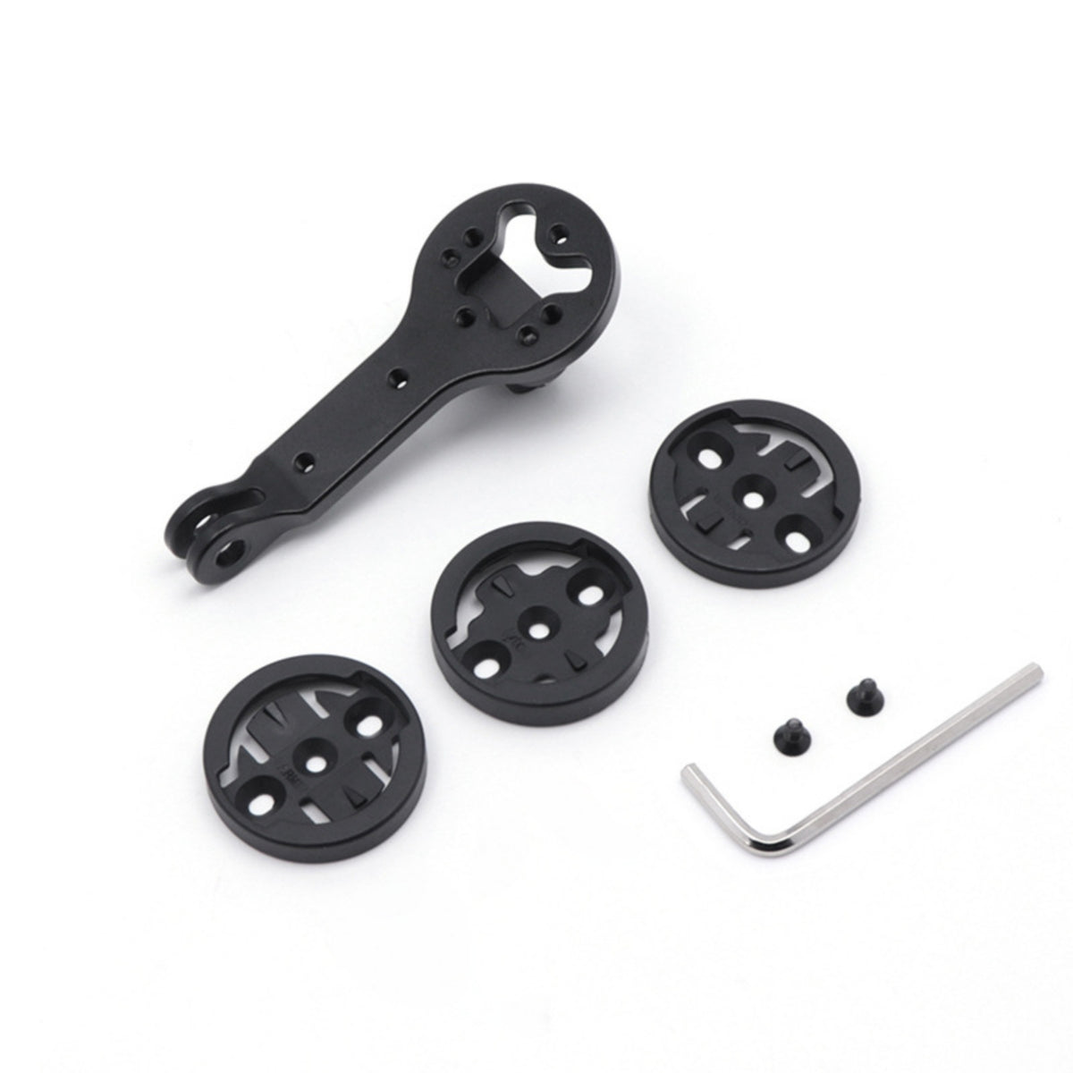 Bike Computer Mount with Action-Sports Interface Adapter Secure Bracket Adjustable Holder for Road Bicycling