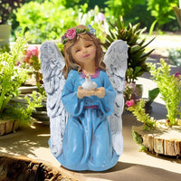 Vintage Flower Fairy Resin Garden Ornament
