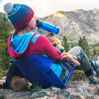Outdoor Folding Seat Cushion with Backrest, Moisture-Proof, Portable Picnic Chair Pad