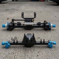 2 Pieces SCX24 Axle Assembly Rugged Front and Rear Axle Set Stable Hardware for Hobbyists