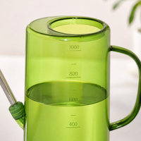 Watering Can, Plastic, Long Spout, 1000ml, Watering Pot, Hand-Press Type, Watering Supplies, Gardening Tool, Houseplants, Home Vegetable Garden, Balcony, Indoor Use, 26x15.5x10cm, Durable Polymer Material