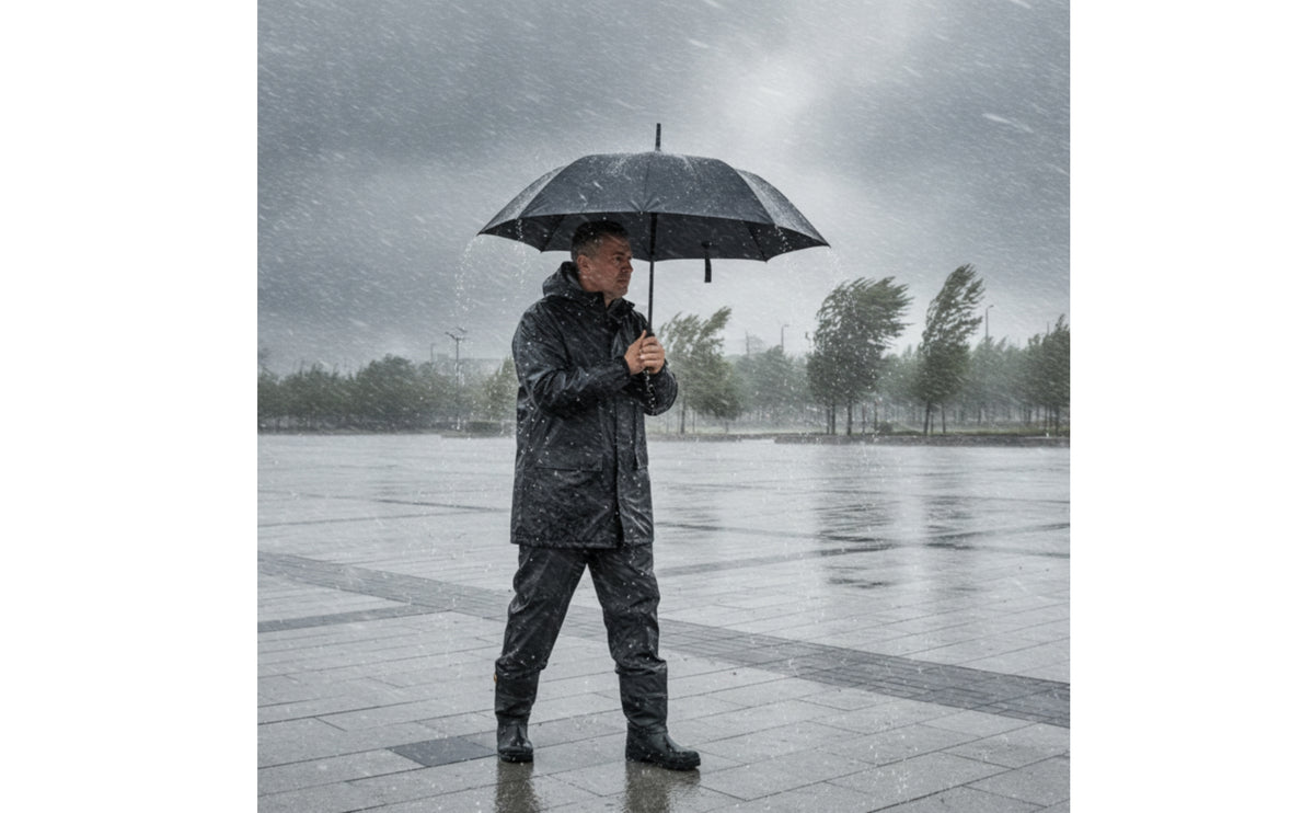 Wind-Resistant Umbrella with 24 Ribs Windproof Umbrella with Double Canopy Sturdy Large for Commuters