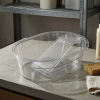 Integrated Washboard Basin Anti-Slip Bottom Portable Laundry Tub Hanging Hole
