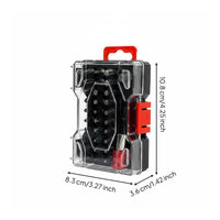 32 Pieces Drill Driver Screwdriver Accessory Kit Strong Turning Strength Hex Bit Socket Set Hardened Steel-Strength Tool Accessory for Repair Work