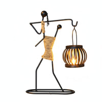 Metal Candle Holder Creative Design Table Centerpiece Candlestick Vintage